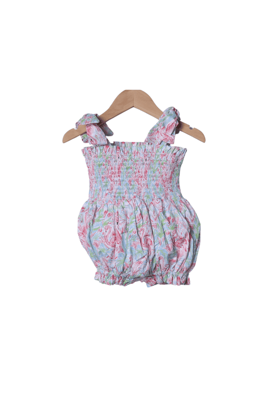The Smocked Flamingo Apparel & Accessories Smocked Flamingo Summer Fun Tie Shoulder Bubble