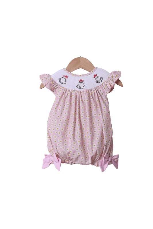 The Smocked Flamingo Apparel & Accessories Smocked Floral Cowgirl Ghost Bubble