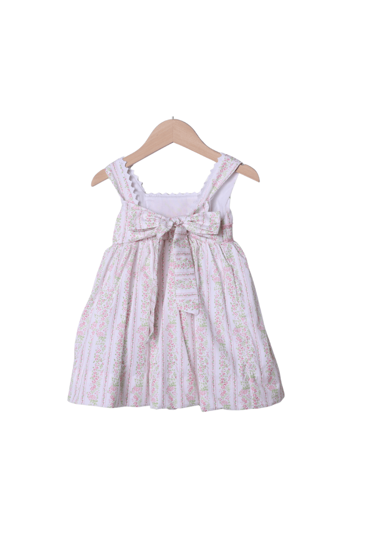 The Smocked Flamingo Apparel & Accessories Smocked/Hand Embroidered Flower Festival Mouse Dress