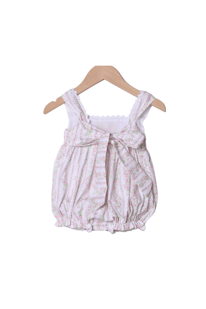 The Smocked Flamingo Apparel & Accessories Smocked/Hand Embroidered Flower Mouse Bubble