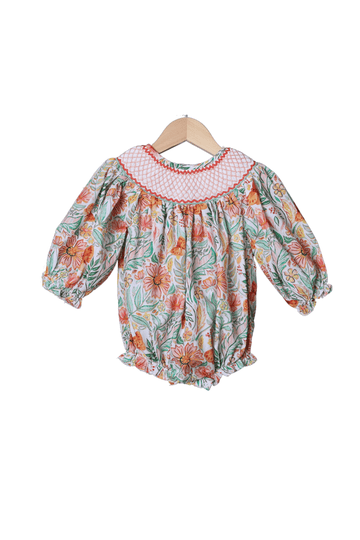 Smocked Short Sleeve Bubble