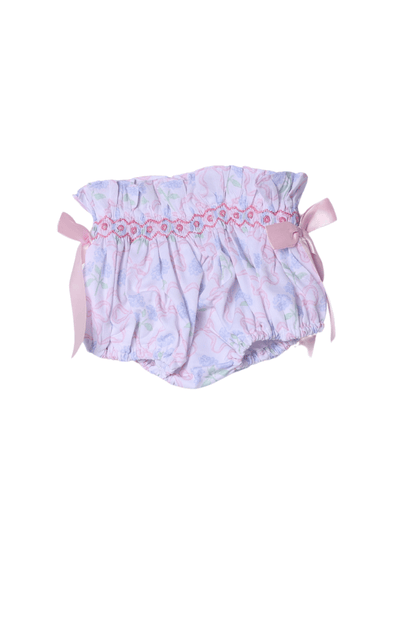 The Smocked Flamingo Apparel & Accessories Smocked Hydrangea Bow Bloomer Set