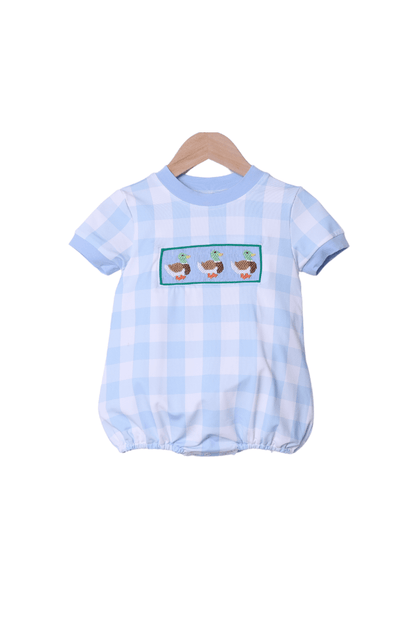 The Smocked Flamingo Apparel & Accessories Smocked Mallard Blue Bubble