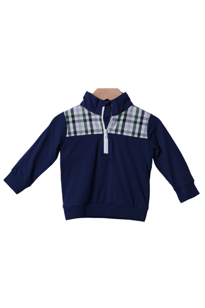 The Smocked Flamingo Apparel & Accessories Smocked Mallard Navy Pullover
