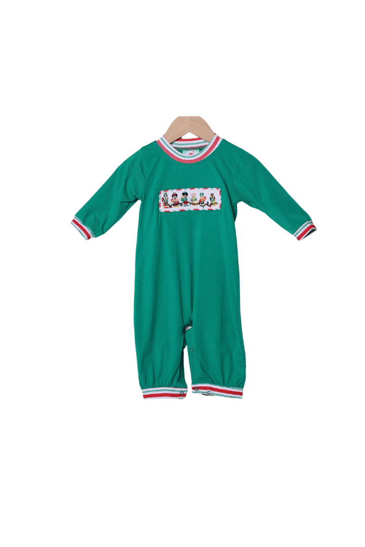 The Smocked Flamingo Apparel & Accessories Smocked Merry Mouse Friends Striped Romper