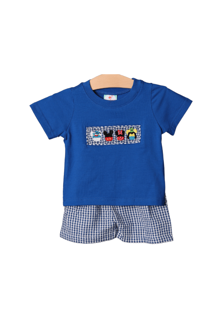 Tom Fish Smocked Short Set