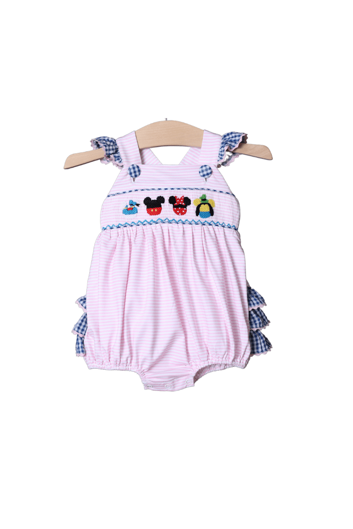Smocked Tab Bubble (blue or white)