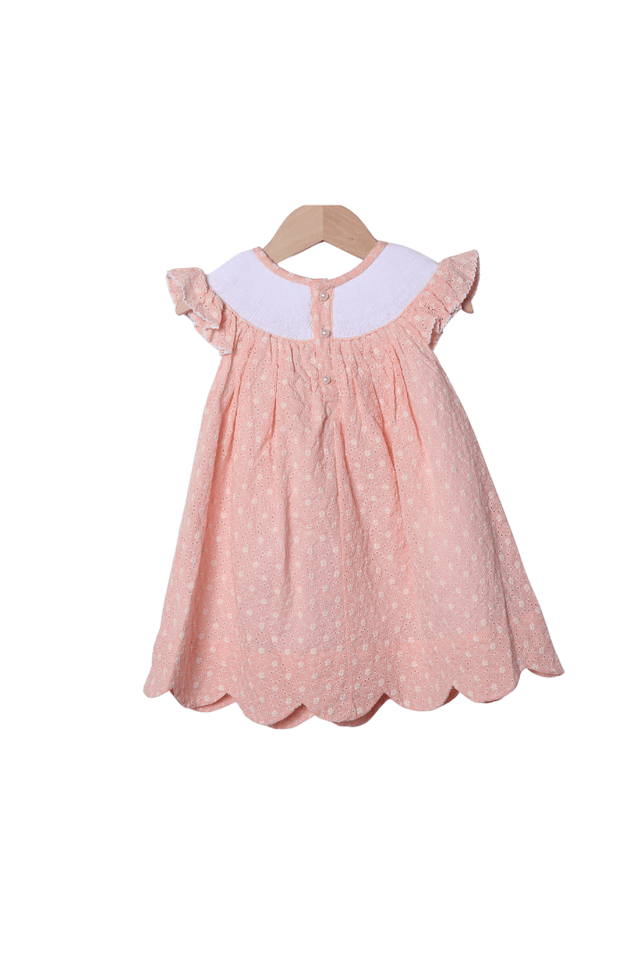 The Smocked Flamingo Apparel & Accessories Smocked Pearls of the Sea Dress