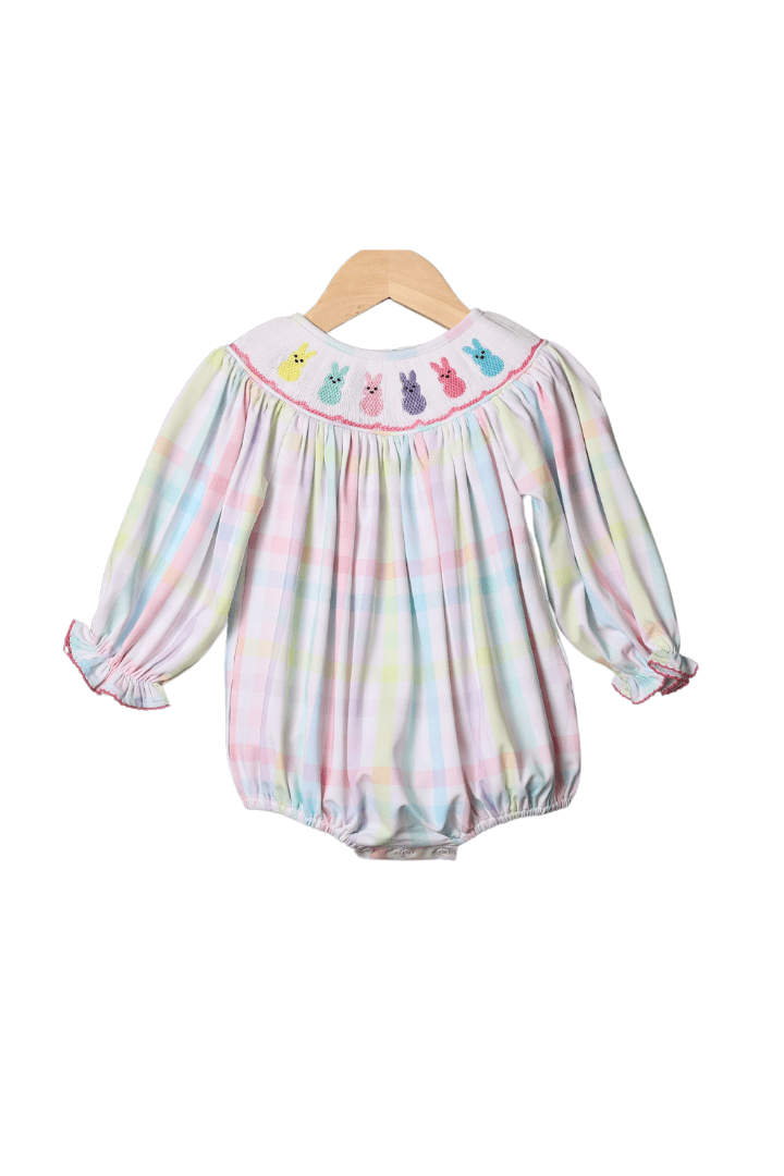 Chest Smocked Bubble - Albany Plaid