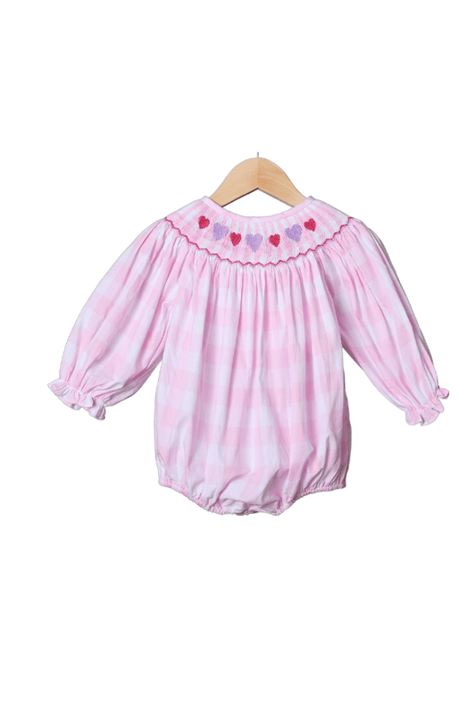 Smocked birthday clearance bubble girl