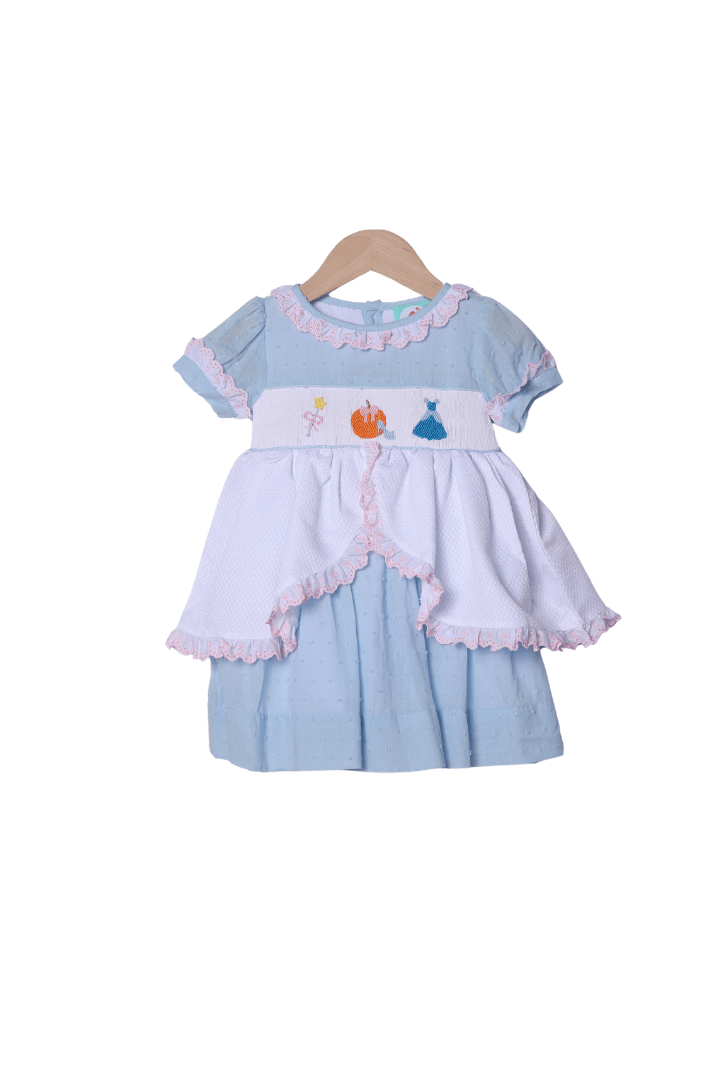 The Smocked Flamingo Apparel & Accessories Smocked Pumpkin Princess Dress