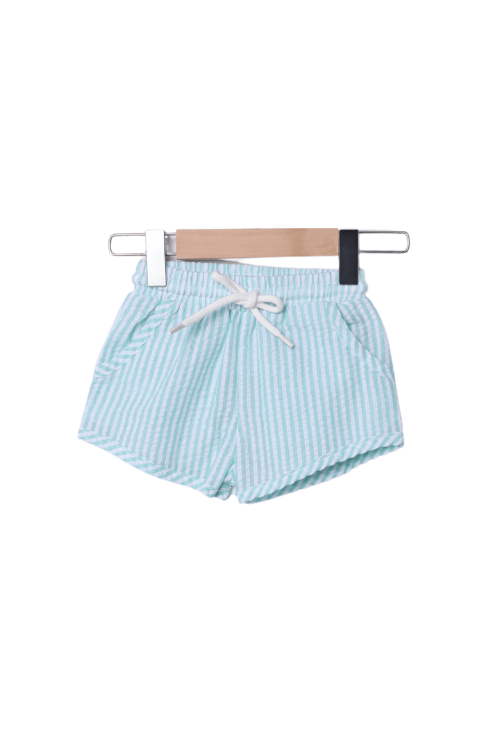 The Smocked Flamingo Apparel & Accessories Smocked Sea Creatures Seersucker Short Set