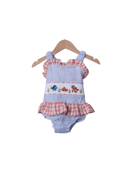 The Smocked Flamingo Apparel & Accessories Smocked Sea Friends Swimsuit