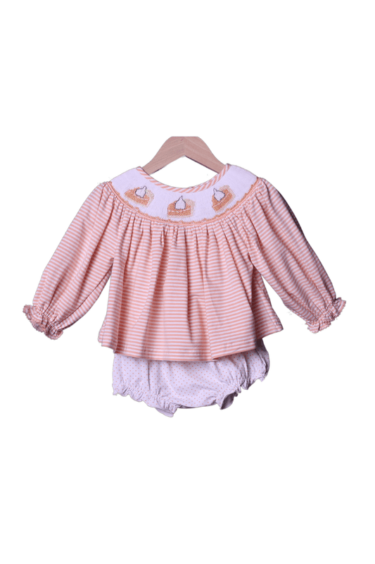 The Smocked Flamingo Apparel & Accessories Smocked Sweet as Pie Bloomer Set