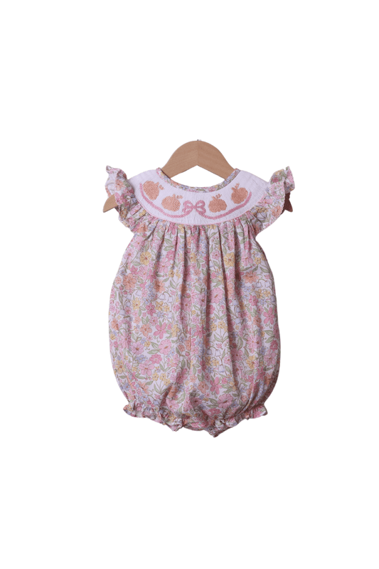 The Smocked Flamingo Apparel & Accessories Smocked Sweet Fall Pumpkin Bubble