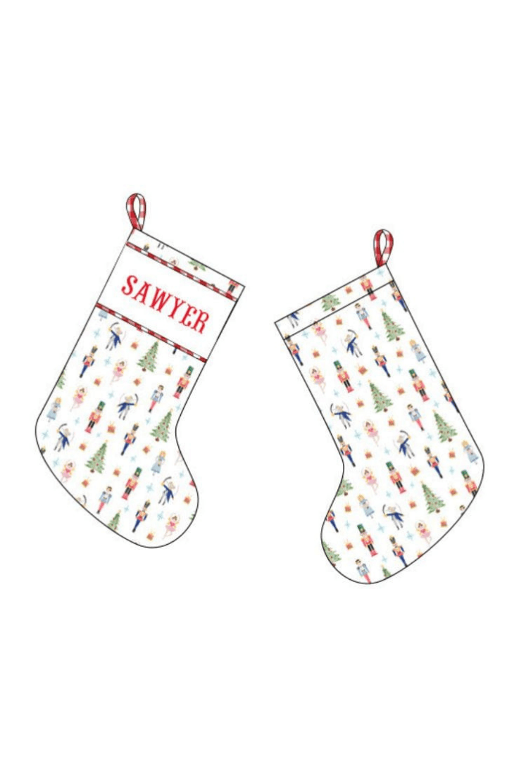 The Smocked Flamingo Apparel & Accessories Stocking Pre-Order Smocked Custom Name Classic Nutcracker Christmas Trimmings (Copy)