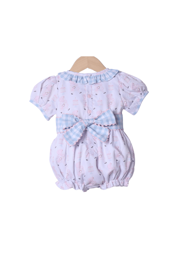 The Smocked Flamingo Apparel & Accessories Sweet Birthday Girl Gingham Bubble