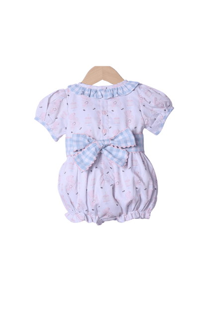 The Smocked Flamingo Apparel & Accessories Sweet Birthday Girl Gingham Bubble