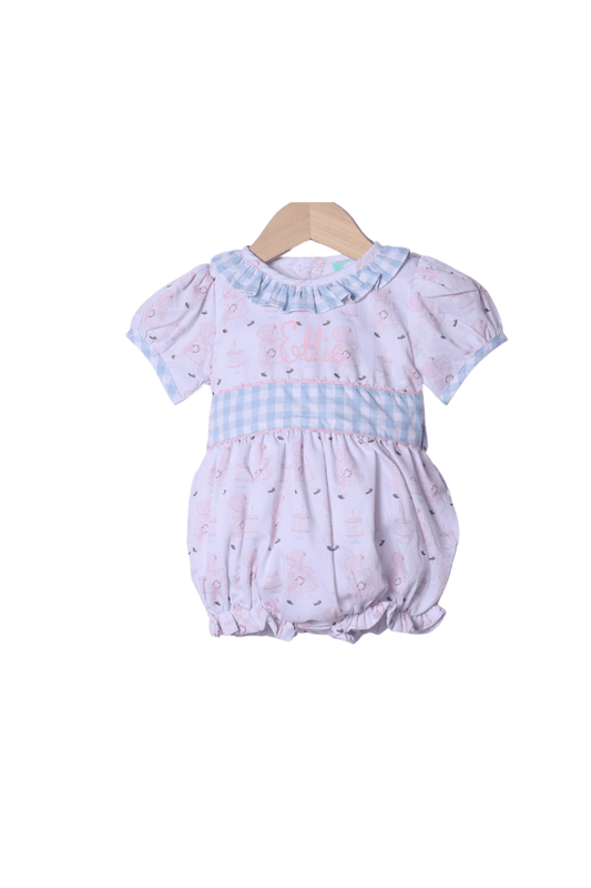 The Smocked Flamingo Apparel & Accessories Sweet Birthday Girl Gingham Bubble