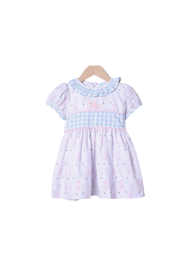 The Smocked Flamingo Apparel & Accessories Sweet Birthday Girl Gingham Dress