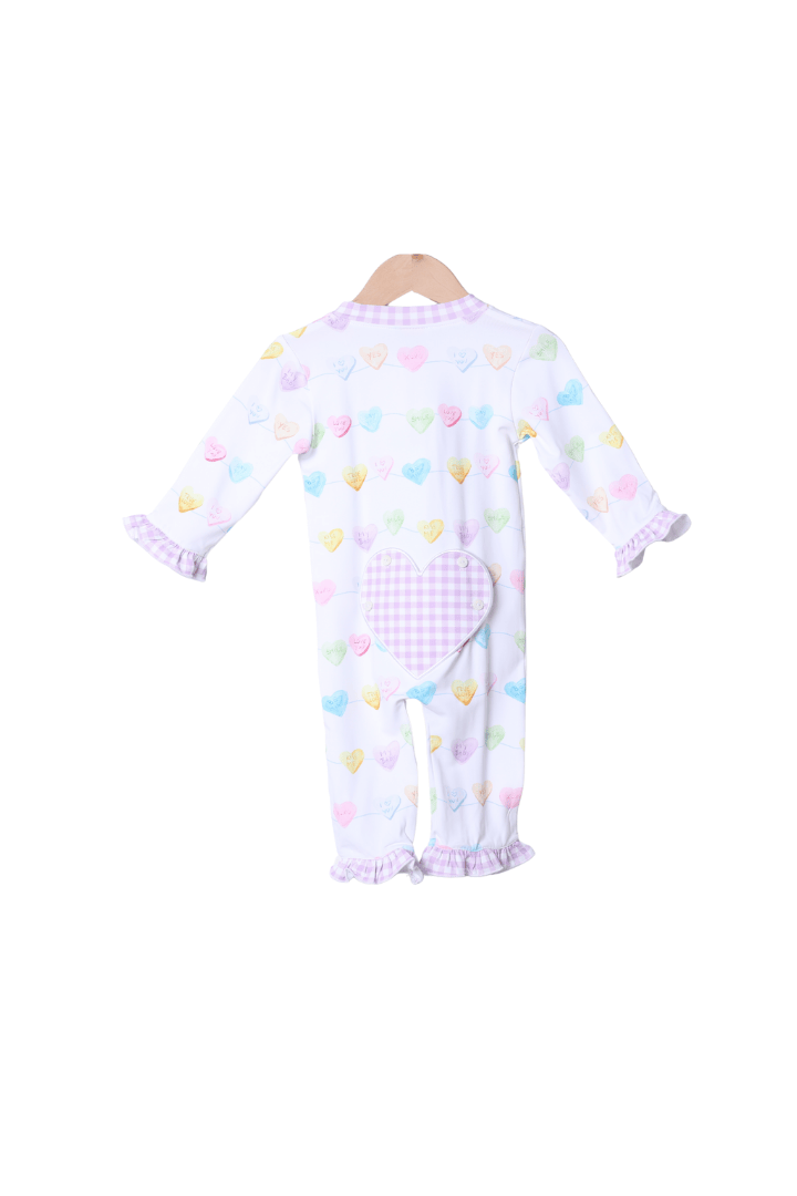 The Smocked Flamingo Apparel & Accessories Sweet Conversation Heart Zippy