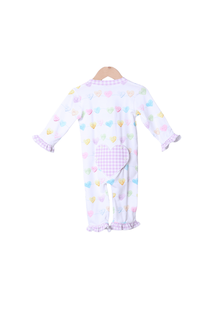 The Smocked Flamingo Apparel & Accessories Sweet Conversation Heart Zippy