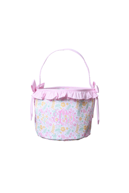 The Smocked Flamingo Apparel & Accessories Sweet Floral Ruffle Easter Basket