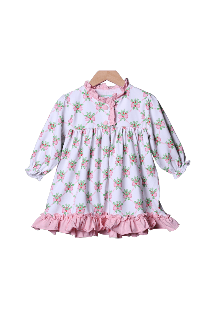 The Smocked Flamingo Apparel & Accessories Sweet Holly Knit Ruffle Gown