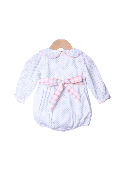 The Smocked Flamingo Apparel & Accessories Sweet Pumpkin Pie Plaid Bow Bubble
