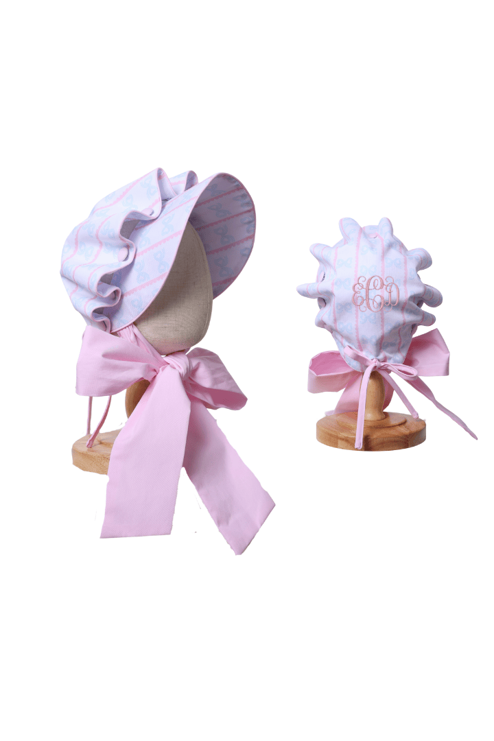 The Smocked Flamingo Apparel & Accessories Sweet Scalloped Bow Bonnet