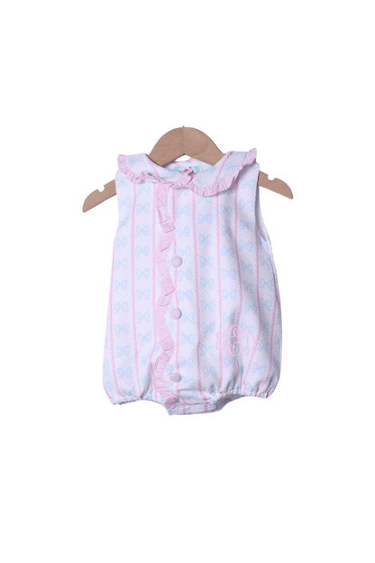 The Smocked Flamingo Apparel & Accessories Sweet Scalloped Bow Honeycomb Bubble
