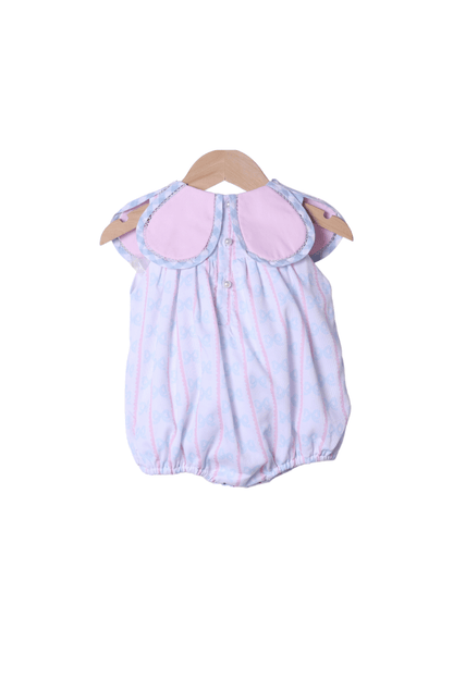 The Smocked Flamingo Apparel & Accessories Sweet Scalloped Pearl Bow Tulip Bubble