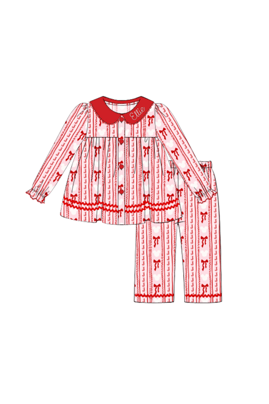 The Smocked Flamingo Apparel & Accessories Sweet Valentine Mouse Swing Lounge Set