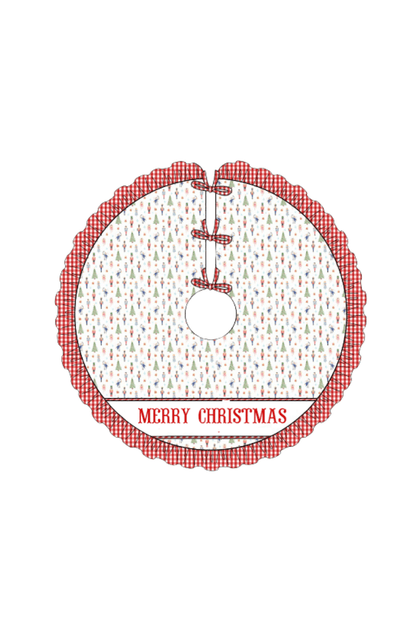 The Smocked Flamingo Apparel & Accessories Tree Skirt Pre-Order Smocked Custom Name Classic Nutcracker Christmas Trimmings (Copy)