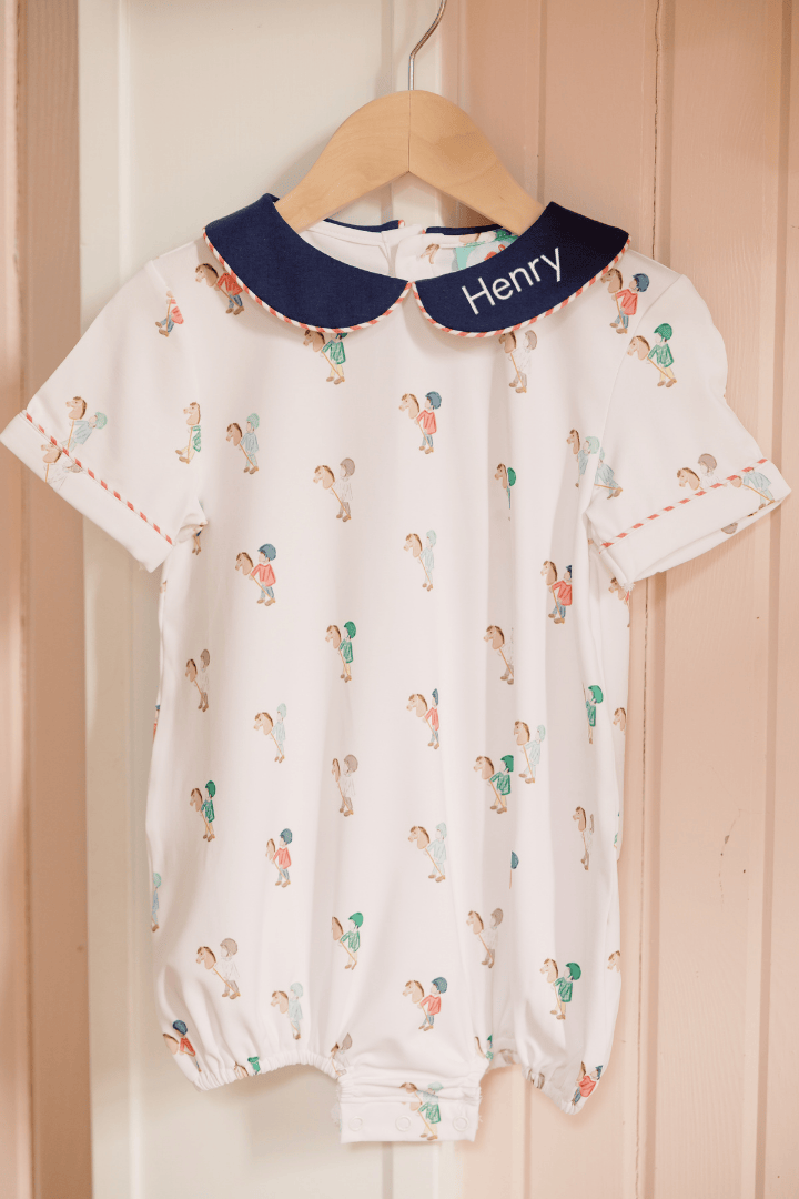 The Smocked Flamingo Apparel & Accessories TSF x Shelby Back Stick Horse Bubble