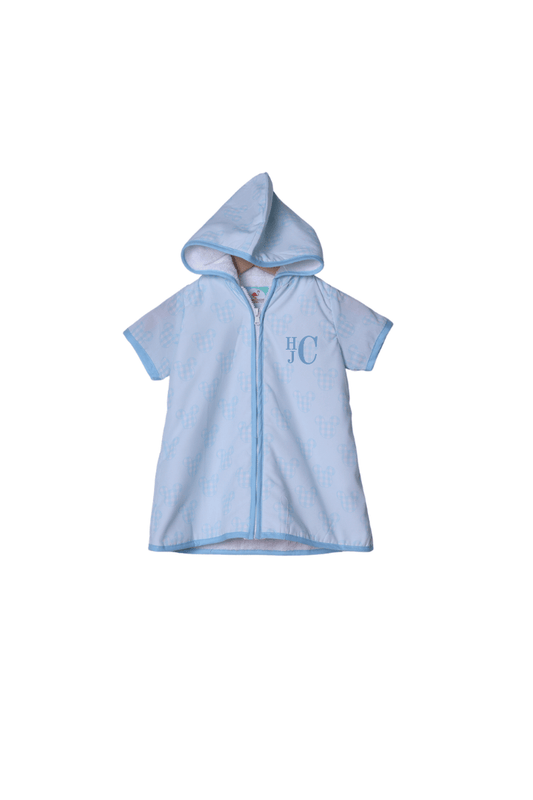 The Smocked Flamingo Apparel & Accessories Watercolor Blue Mouse Cover Up