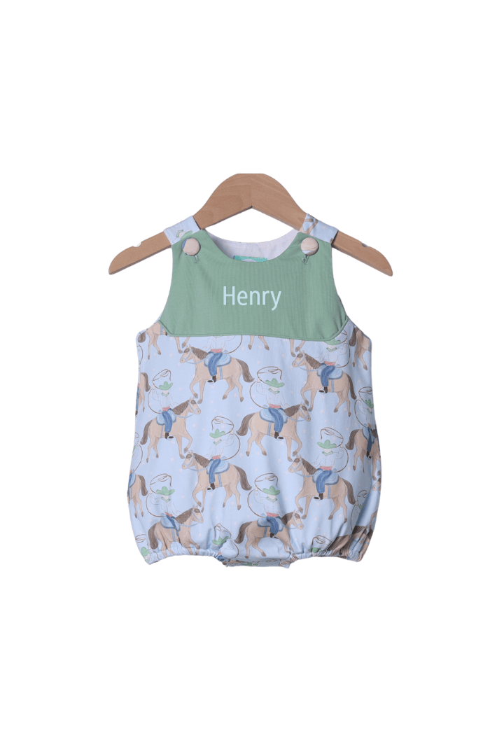 The Smocked Flamingo Apparel & Accessories Western Cowboy Bubble