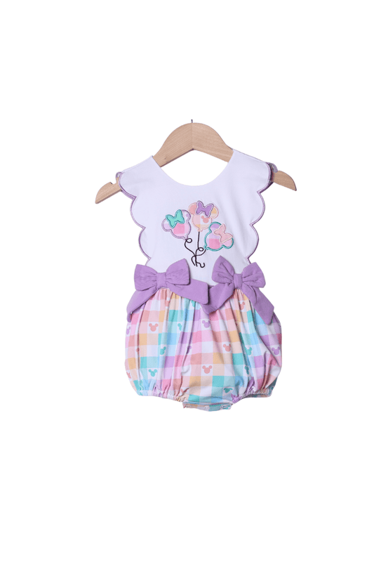 The Smocked Flamingo Appliqué Balloons Gingham Pastel Mouse Bow Bubble