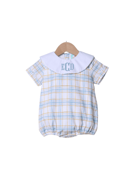 The Smocked Flamingo Children's Clothing Fall Plaid Bubble
