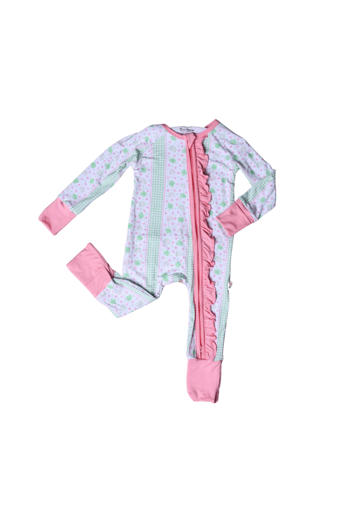 The Smocked Flamingo Children's Clothing Fancy Clover Zippy