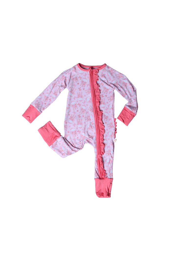 The Smocked Flamingo Children's Clothing Gum Ball of Love Zippy