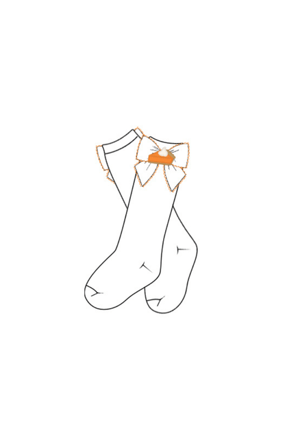 The Smocked Flamingo Children's Clothing Pre-Order Sweet As Pie Bow Socks