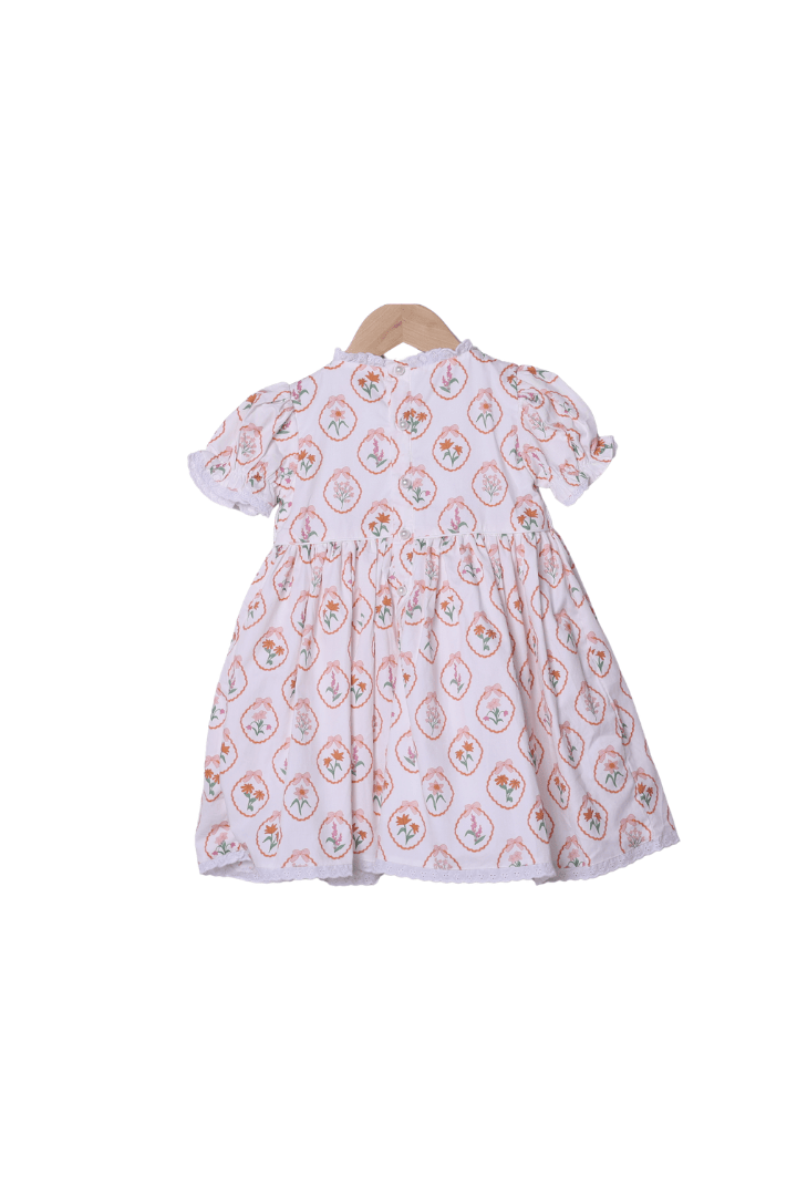 The Smocked Flamingo Children's Clothing Smocked Autumn Blooms Dress