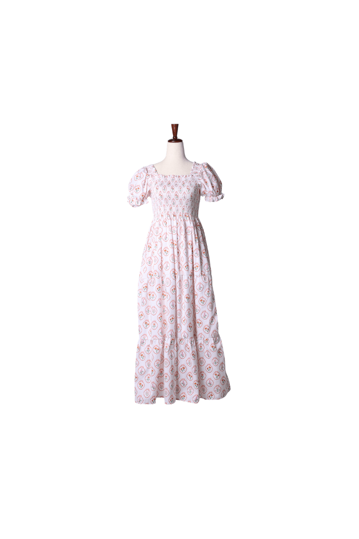 The Smocked Flamingo Children's Clothing Smocked Autumn Blooms Mom Dress