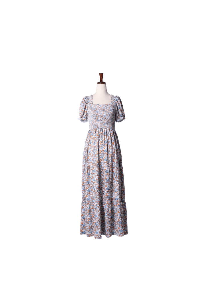 The Smocked Flamingo Children's Clothing Smocked Fall Floral Mom Dress