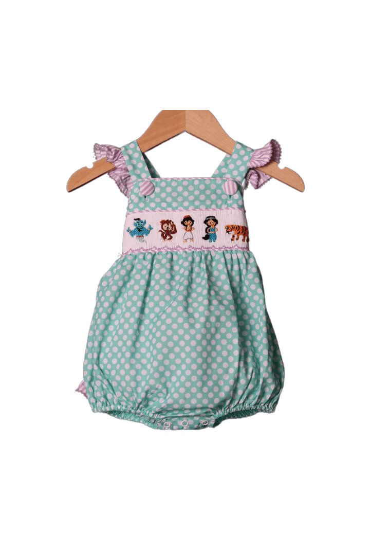 The Smocked Flamingo Genie and Friends Mint Bubble