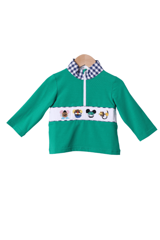 The Smocked Flamingo Hand Smocked Friend Pullover