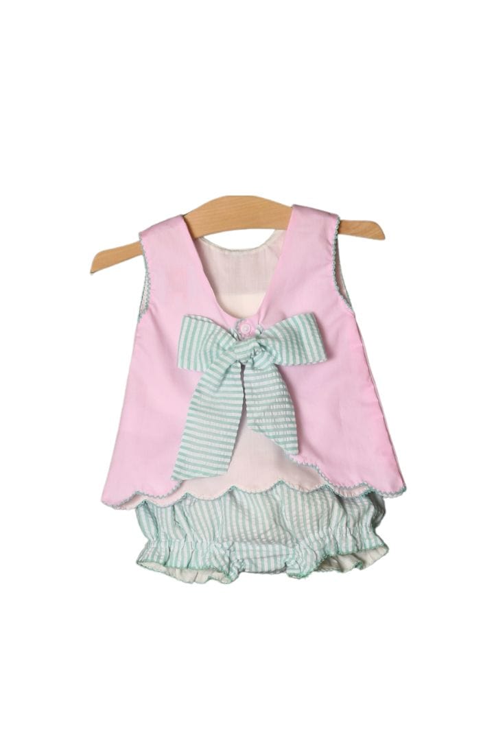 The Smocked Flamingo Pre-Order Smocked Sea Creatures Bloomer Set