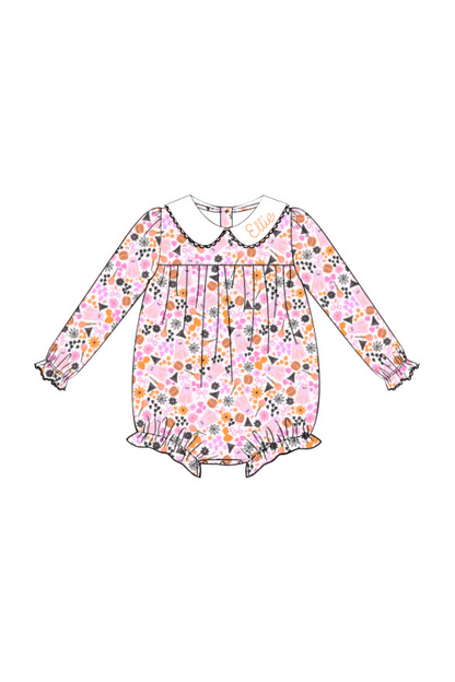 The Smocked Flamingo Pre-Order Sweet and Spooky Peter Pan Collar Knit Bubble