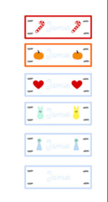 The Smocked Flamingo REPLACEMENT Tabs for Interchangeable Treat Basket BOY